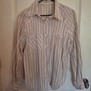 Women's Handmade Linen/Cotton Shirt, size M